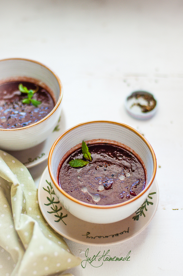 Purple Carrots soup