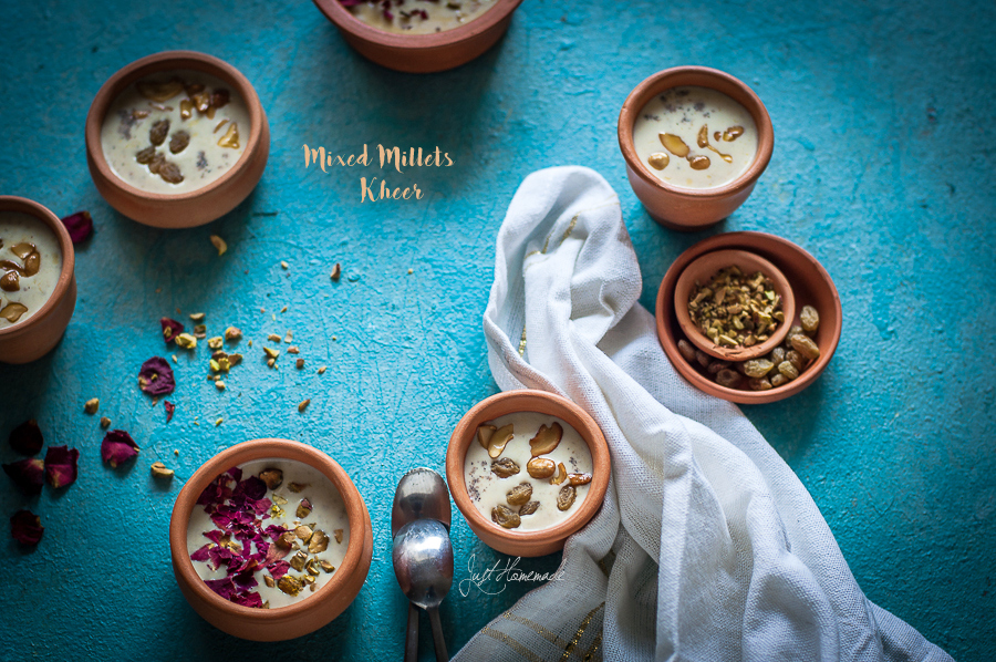 Siri Dhaanya Kheer - Five Millets Kheer with rose petals and cashews