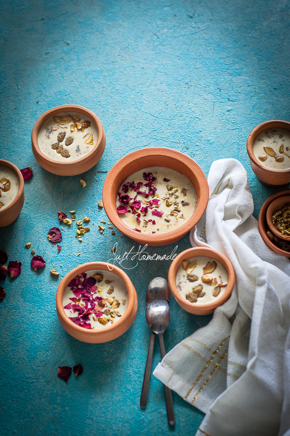 Mixed Millet kheer with spoons